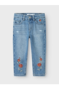 NAME IT MINI NMFBELLA MOM EMB JEANS 3285-BE NOOS light blue denim/rose