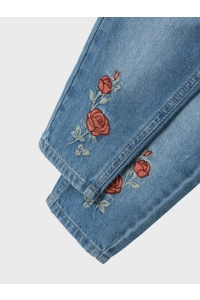 NAME IT MINI NMFBELLA MOM EMB JEANS 3285-BE NOOS light blue denim/rose