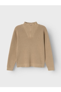 NAME IT KIDS NKMNESOLLE LS KNIT NOOS weathered teak