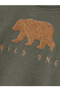 NAME IT MINI NMMOBEAR NREG SWEAT UNB tea leaf