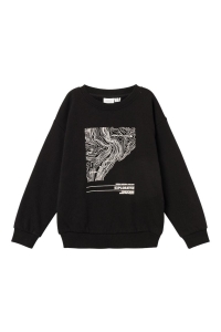 NAME IT KIDS NKMNEFIKS LS RLX SWEAT BRU black