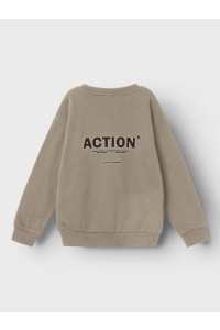 NAME IT KIDS NKMNEFIKS LS RLX SWEAT BRU weathered teak