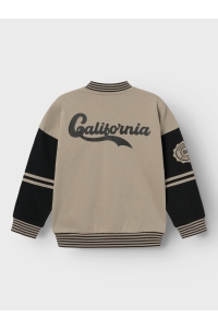 NAME IT KIDS NKMNASSEN LS RLX SWEAT CARD BRU weathered teak/black