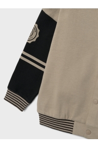 NAME IT KIDS NKMNASSEN LS RLX SWEAT CARD BRU weathered teak/black