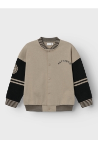 NAME IT KIDS NKMNASSEN LS RLX SWEAT CARD BRU weathered teak/black