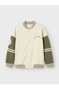 NAME IT KIDS NKMNASSEN LS RLX SWEAT CARD BRU summer sand/tea leaf