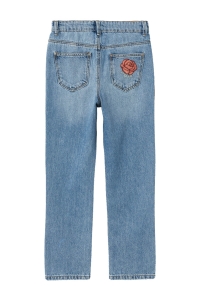 NAME IT KIDS NKFROSE STRAIGHT EMB JEANS 3285-BE light blue denim/rose