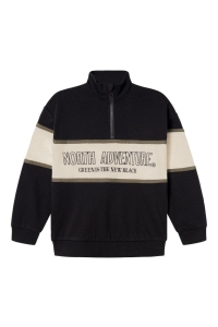 NAME IT KIDS NKMOBORDE LS RLX SWEAT BRU black