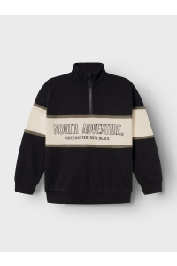 NAME IT KIDS NKMOBORDE LS RLX SWEAT BRU black