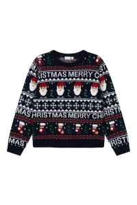 NAME IT KIDS NKNRASTOKKE LS KNIT dark sapphire