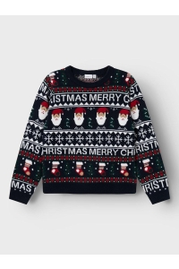 NAME IT KIDS NKNRASTOKKE LS KNIT dark sapphire