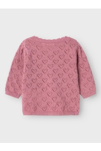 Name It NBFRIGLITTER LS KNIT CARD mauve orchid