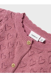 Name It NBFRIGLITTER LS KNIT CARD mauve orchid