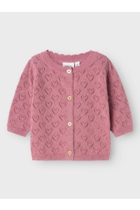 Name It NBFRIGLITTER LS KNIT CARD mauve orchid