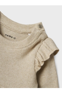 Name It NBFSICLO LS DRESS gilded beige