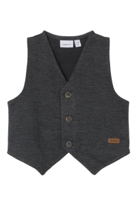 Name It NBMROXO WAISTCOAT dark grey melange/nmmrobino