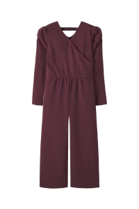 NAME IT KIDS NKFROKA LS JUMPSUIT burgundy