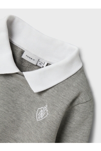 NAME IT MINI NMMRON NREG SWEAT BRU grey melange