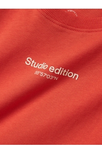 NAME IT KIDS NKMBRODY SS NREG TOP NOOS paprika/w. jet stream print