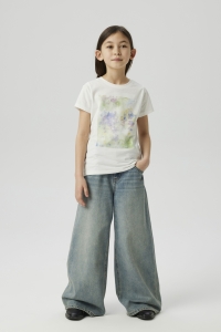 Name It NKFBELLA SKATER XWIDE JEANS 3111-ZA: vintage medium blue denim