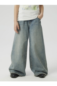 Name It NKFBELLA SKATER XWIDE JEANS 3111-ZA: vintage medium blue denim