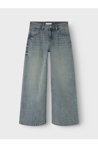 Name It NKFBELLA SKATER XWIDE JEANS 3111-ZA: vintage medium blue denim