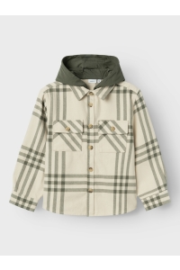 NAME IT KIDS NKMOSOM OS SHIRT WH BOX tea leaf/checks