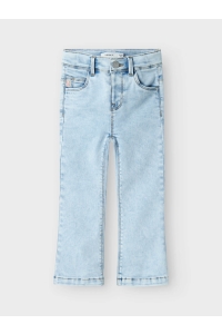 NAME IT MINI NMFPOLLY SKINNY BOOCUT JEANS 1842-T: light blue bleached denim