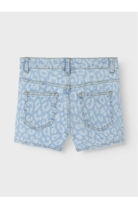 NAME IT KIDS NKFROSE MOM HW AOP DNM SHORTS 1016-: light blue denim/leo