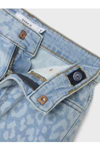 NAME IT KIDS NKFROSE MOM HW AOP DNM SHORTS 1016-: light blue denim/leo