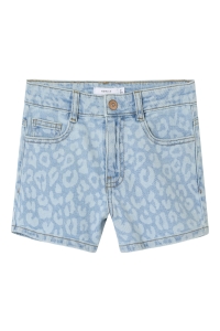 NAME IT KIDS NKFROSE MOM HW AOP DNM SHORTS 1016-: light blue denim/leo