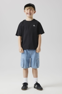 NAME IT KIDS NKMRYAN CARGO DNM L SHORTS 3950-KY light blue denim/stripes