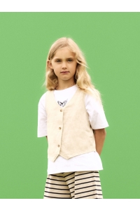 NAME IT KIDS NKFDANE SS NREG TOP BOX bright white/black