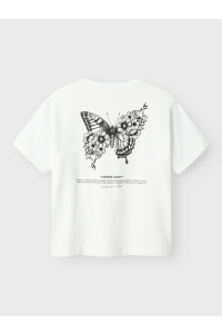 NAME IT KIDS NKFDANE SS NREG TOP BOX bright white/black