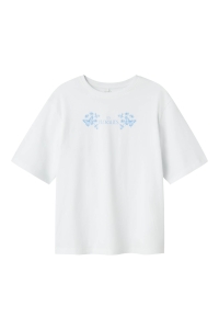 NAME IT KIDS NKFDANE SS NREG TOP BOX bright white/provence