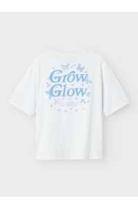 NAME IT KIDS NKFDANE SS NREG TOP BOX bright white/provence