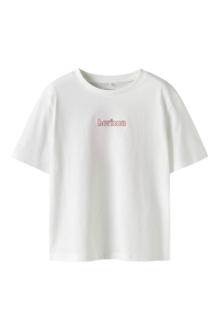 NAME IT KIDS NKFFALAURA SS NREG TOP BOX bright white/chinese red