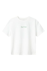 NAME IT KIDS NKFFALAURA SS NREG TOP BOX bright white/bright green