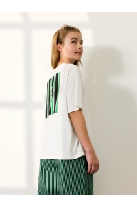 NAME IT KIDS NKFFALAURA SS NREG TOP BOX bright white/bright green