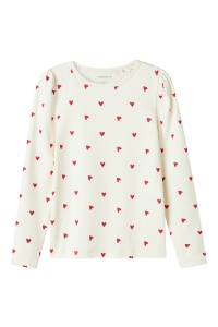 NAME IT MINI NMFDHEART XSL LS TOP cloud dancer