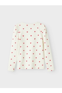 NAME IT MINI NMFDHEART XSL LS TOP cloud dancer