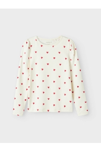 NAME IT MINI NMFDHEART XSL LS TOP cloud dancer