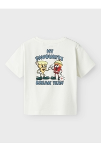 NAME IT MINI NMMDAVID NREG SS TOP BOX cloud dancer