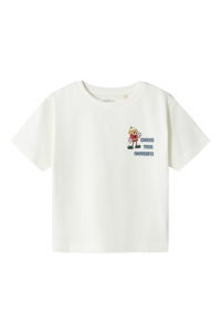 NAME IT MINI NMMDAVID NREG SS TOP BOX cloud dancer