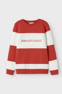 NAME IT KIDS NKMFOLGE LS SWEAT UNB paprika/bright white
