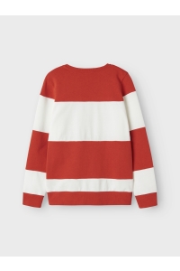 NAME IT KIDS NKMFOLGE LS SWEAT UNB paprika/bright white