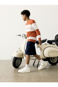 NAME IT KIDS NKMFOLGE LS SWEAT UNB paprika/bright white