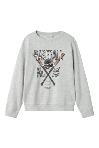NAME IT KIDS NKMDEMMO LS NREG SWEAT UNB light grey melange