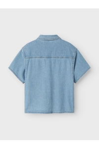 NAME IT KIDS NKMFELIX SS DNM SHIRT 3950-KY H light blue denim/stripes