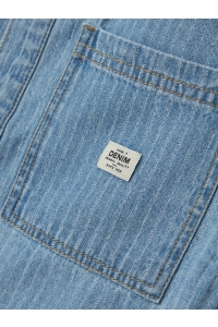 NAME IT KIDS NKMFELIX SS DNM SHIRT 3950-KY H light blue denim/stripes